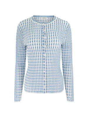 Simkhai Gracen Cardigan in Blue Hydrangea Multi