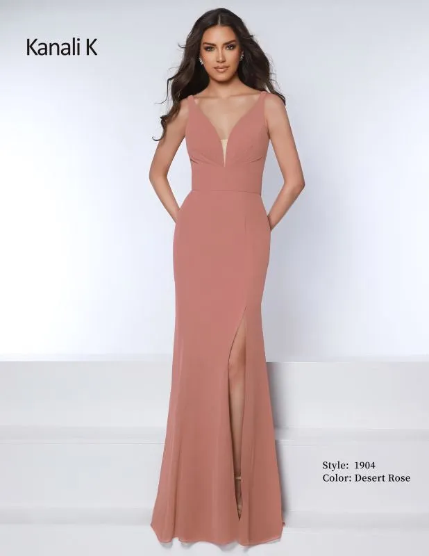 Size 10 Kanali K 1904 Desert Rose Bridesmaid Dress