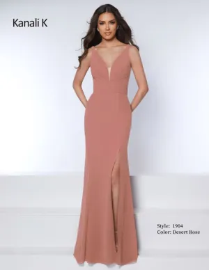 Size 10 Kanali K 1904 Desert Rose Bridesmaid Dress
