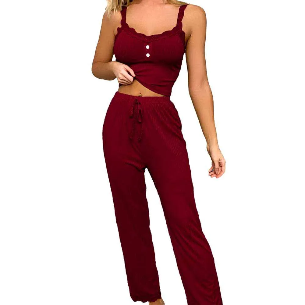 Sleep Lounge Sexy Casual Pajamas Set