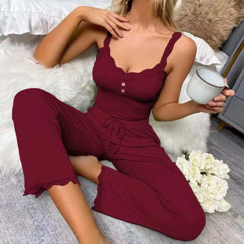 Sleep Lounge Sexy Casual Pajamas Set