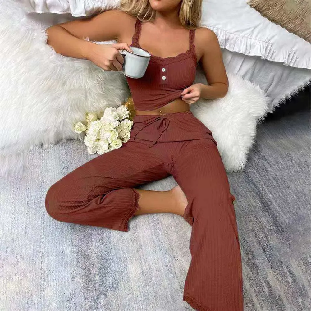 Sleep Lounge Sexy Casual Pajamas Set