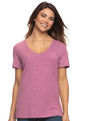 Slub Jersey V-Neck T-Shirt