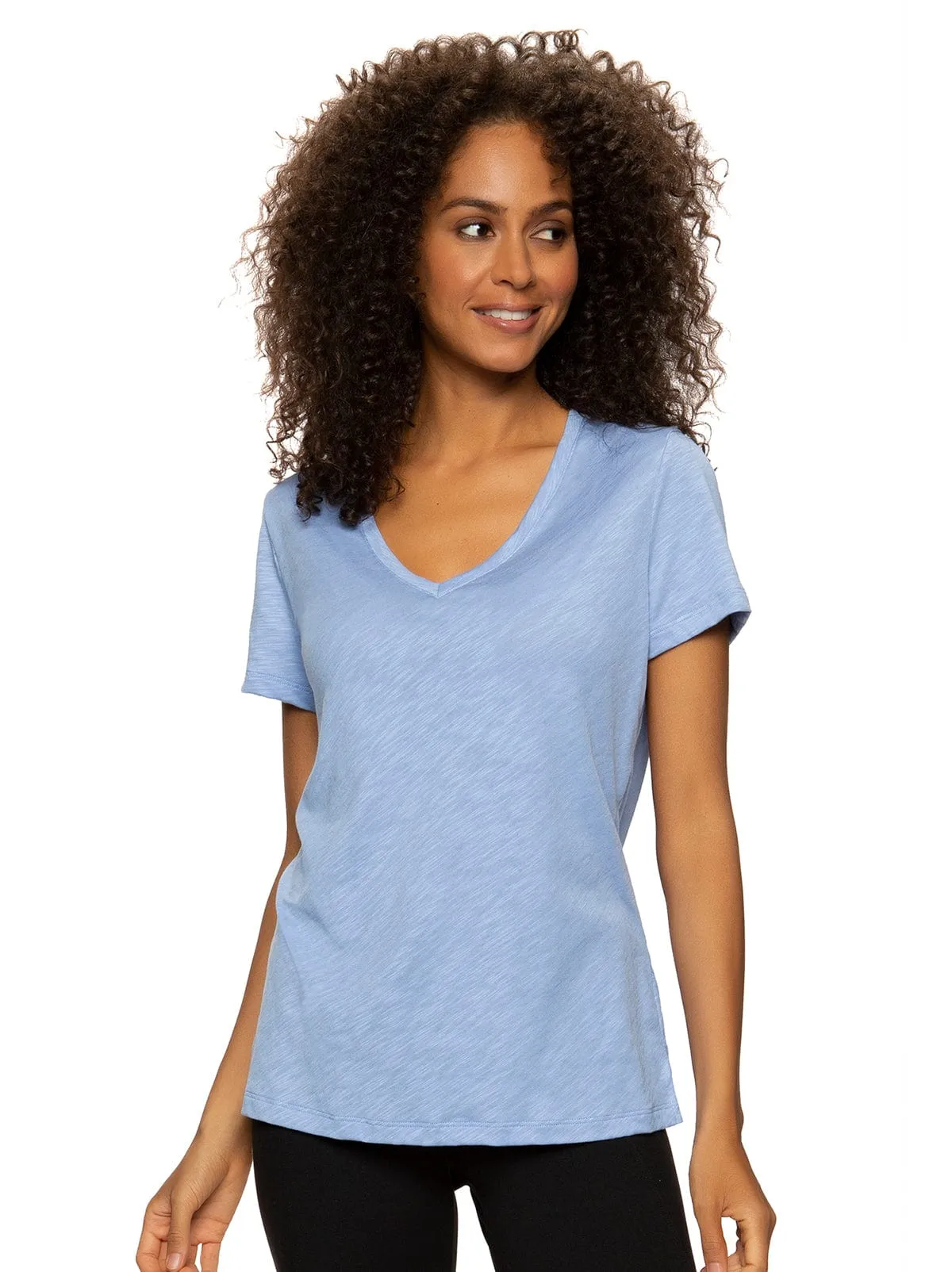 Slub Jersey V-Neck T-Shirt