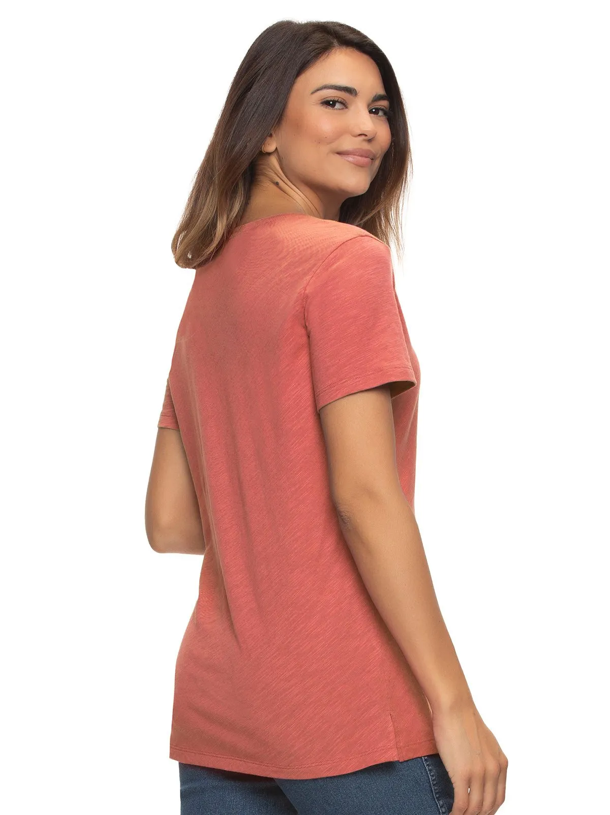 Slub Jersey V-Neck T-Shirt