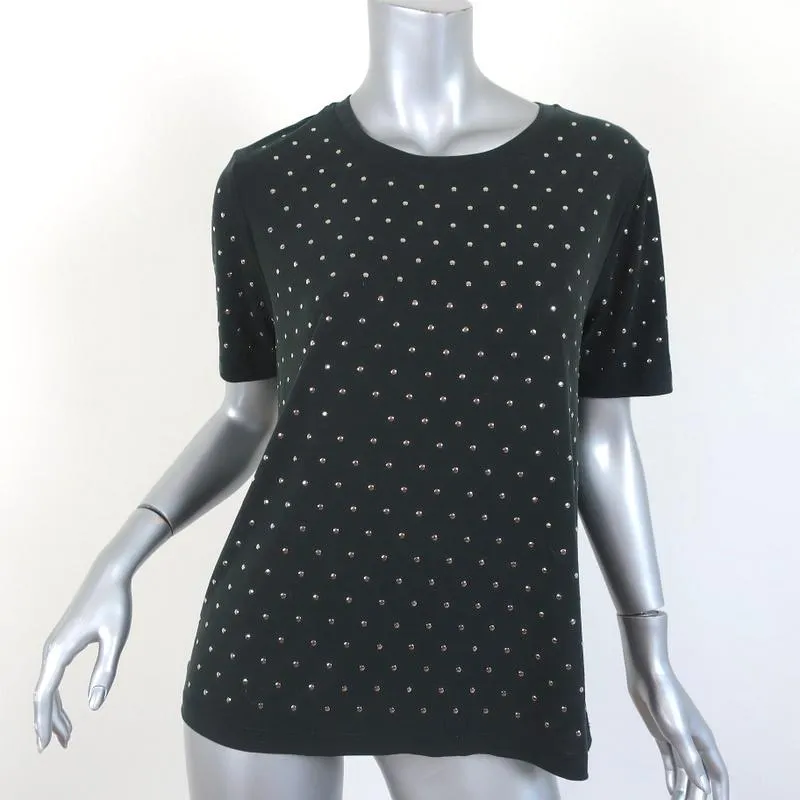 Splendid Studded Tee Eclipse Black Sandwash Jersey Size Small Short Sleeve Top