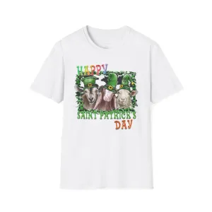 St Patrick's Day Goats Softstyle T-Shirt