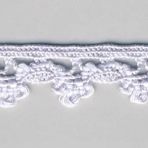 Stretch Torchon Lace #93 Silver Rose