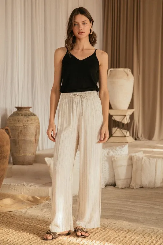 Stripe Pull On Pants