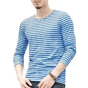 Striped Printing Comfy Casual T Shirts