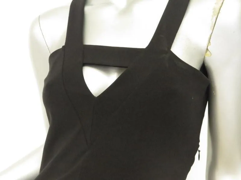 Thierry Mugler Women's Dress: Black Rayon Size 2, New