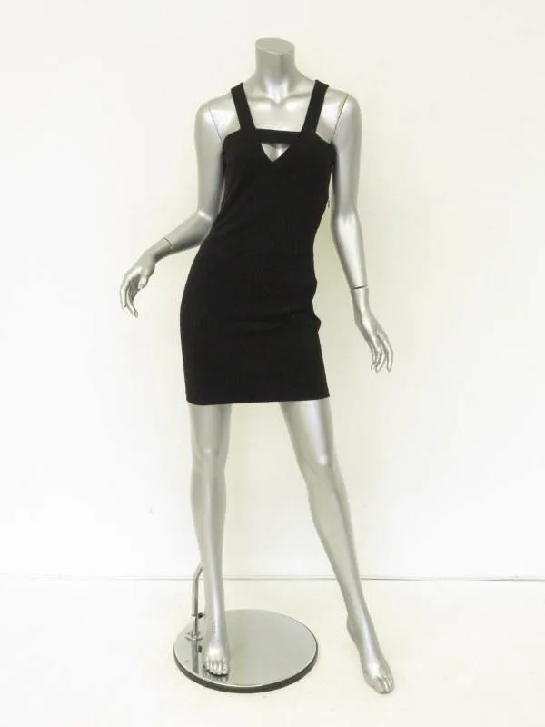Thierry Mugler Women's Dress: Black Rayon Size 2, New