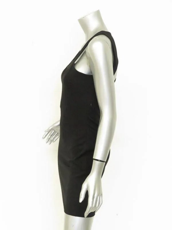Thierry Mugler Women's Dress: Black Rayon Size 2, New