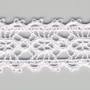 Torchon Lace #146 White Purple