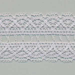 Torchon Lace #93 Silver Rose
