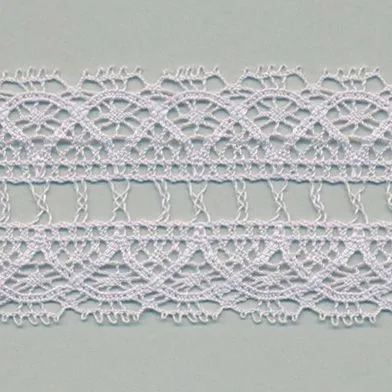 Torchon Lace #93 Silver Rose