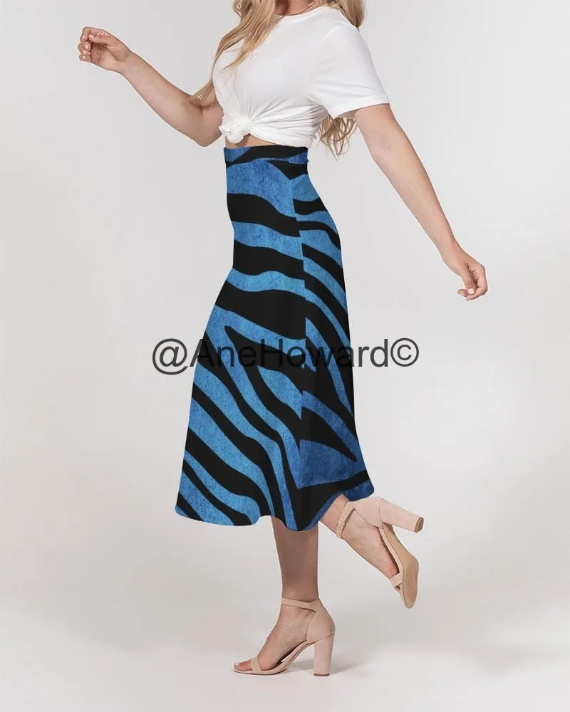 Truest Blue Signed Women's A-Line Midi Skirt