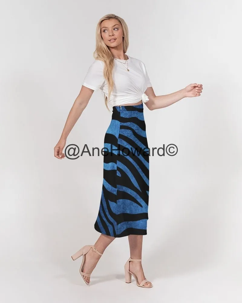 Truest Blue Signed Women's A-Line Midi Skirt