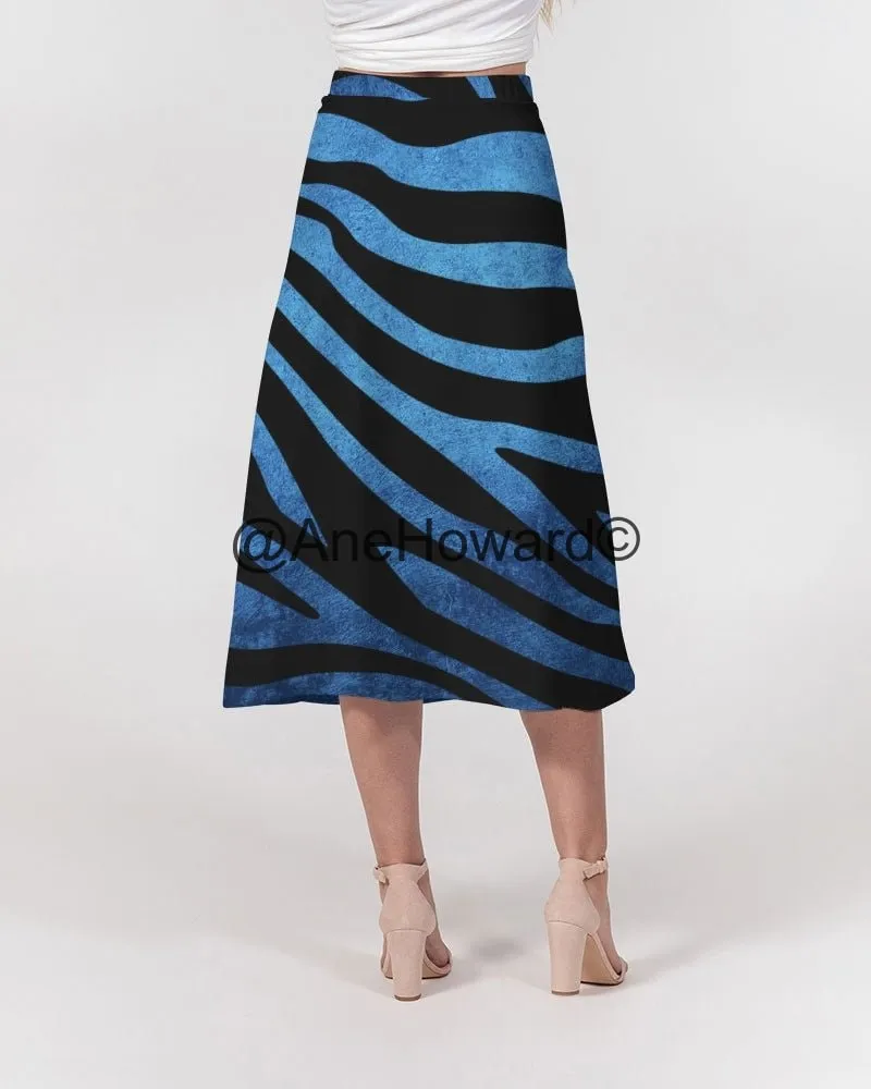 Truest Blue Signed Women's A-Line Midi Skirt