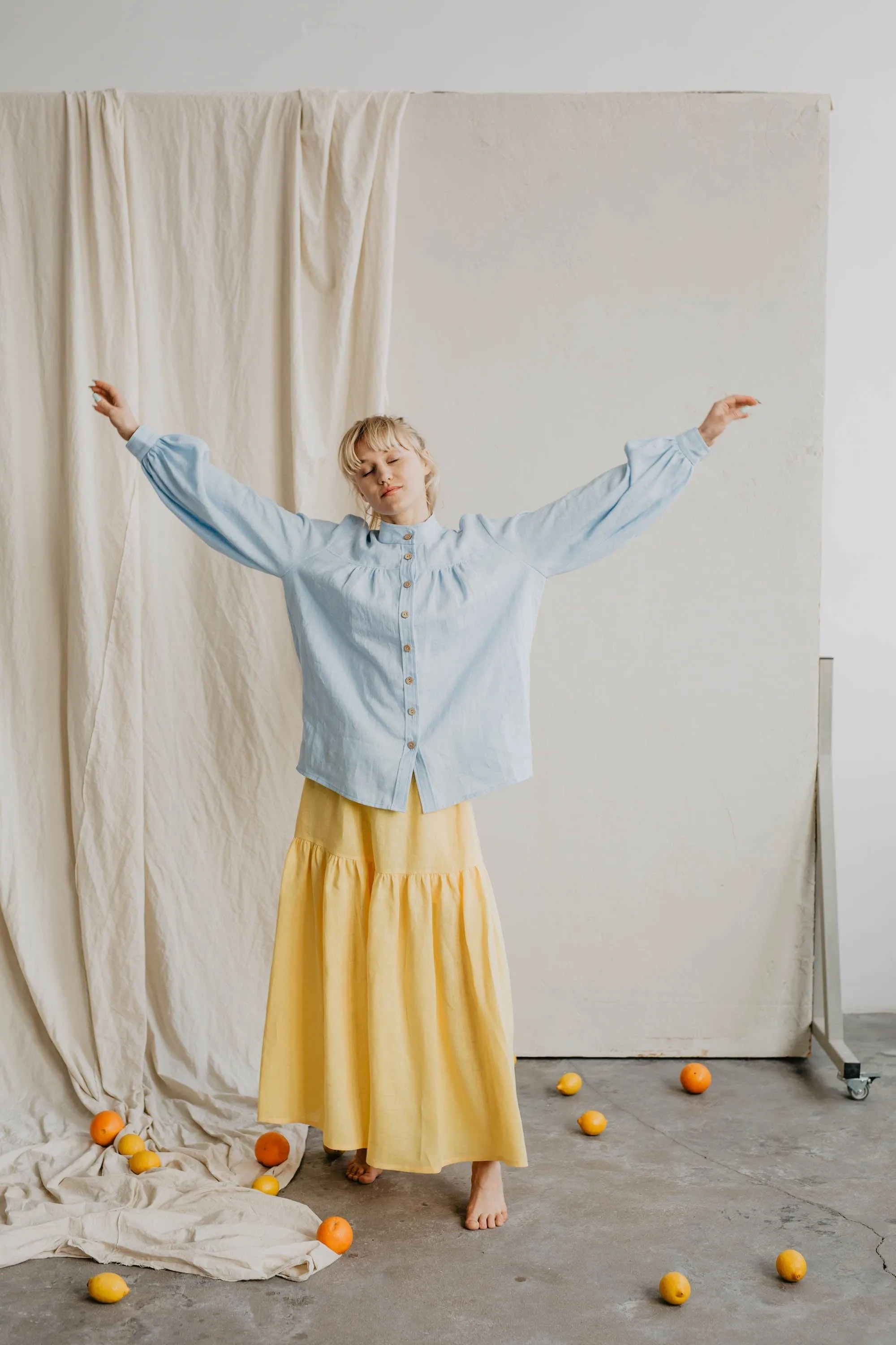 Vakare Women's Linen Skirt | Multiple Colours