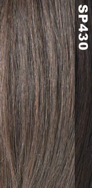 VANESSA HONEY BRAZILIAN HUMAN HAIR BLEND C-SIDE SWISS LACE FRONT WIG TCHB ILONEX