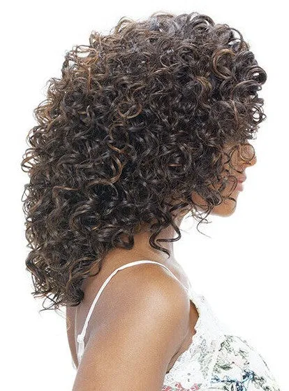 Vanessa Honey C Brazilian Human Hair Blend Lace Front Wig GENIX (01)