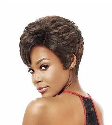 Vanessa Honey-C Brazilian Human Hair Blend Swissilk Lace Front Reverse C-Side Part Wig TRCHB UNA