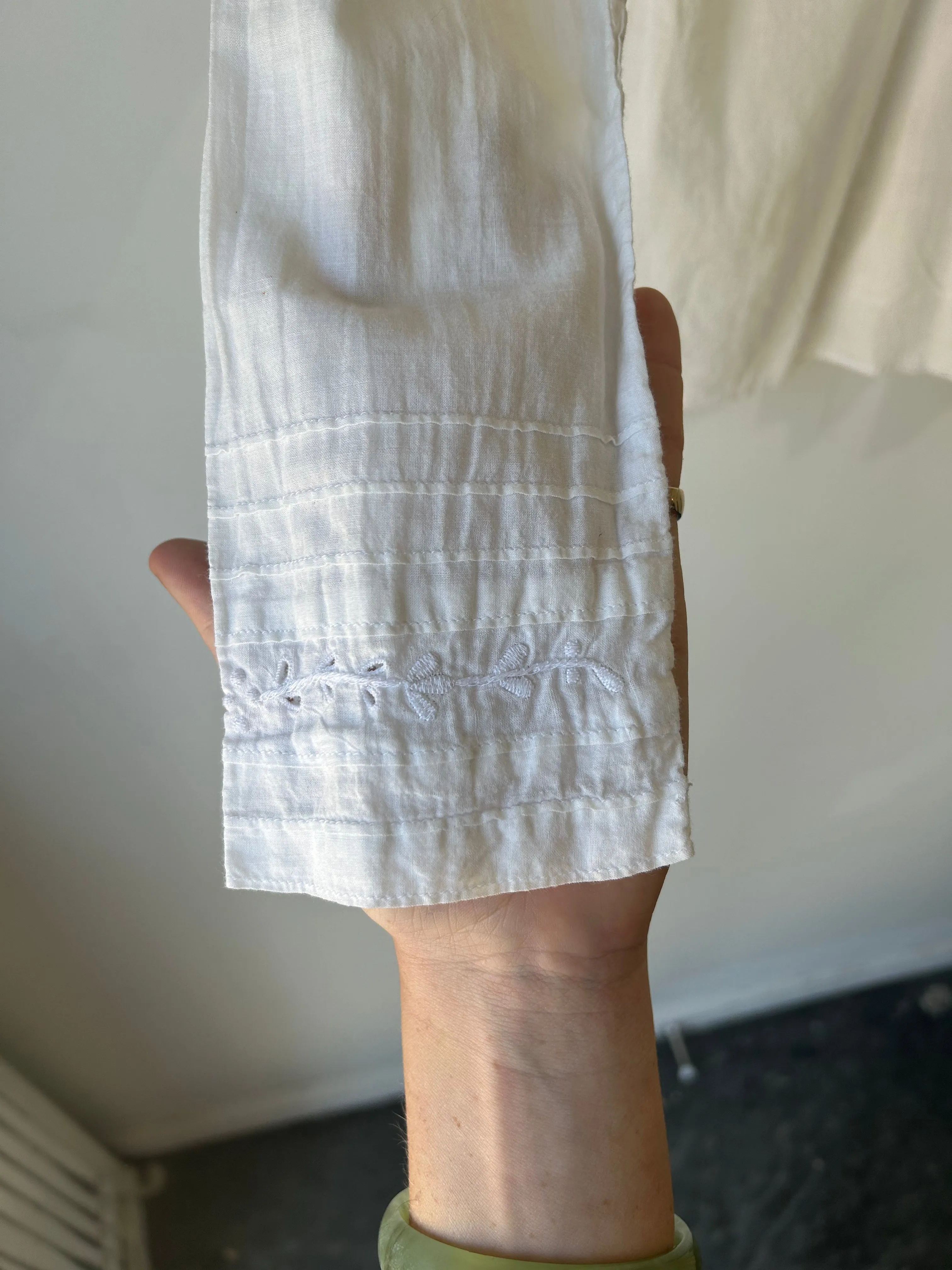 Victorian White Eyelet Shirt