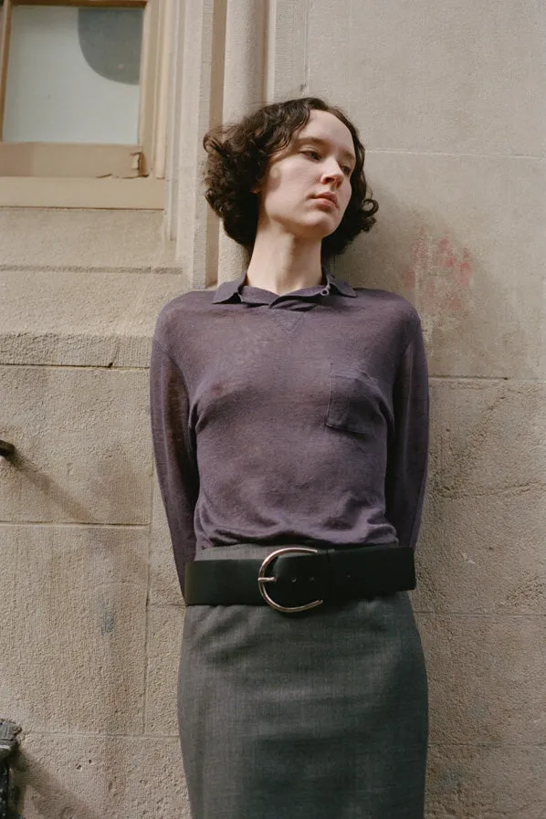 VISION TOP, EGGPLANT