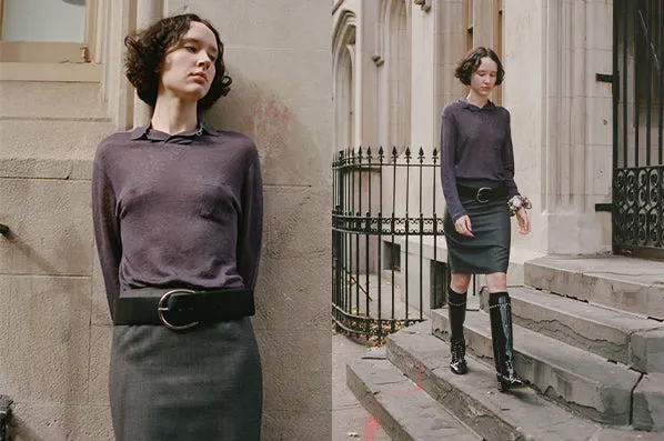VISION TOP, EGGPLANT