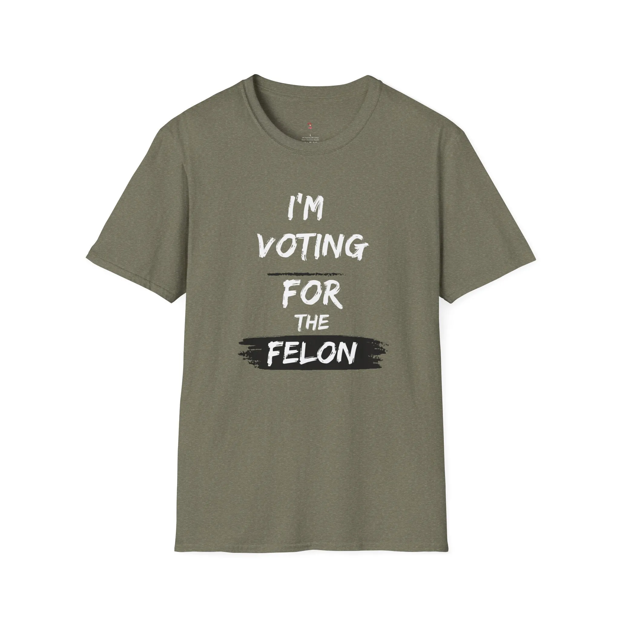 Voting for the Felon Tee, Unisex Softstyle T-Shirt