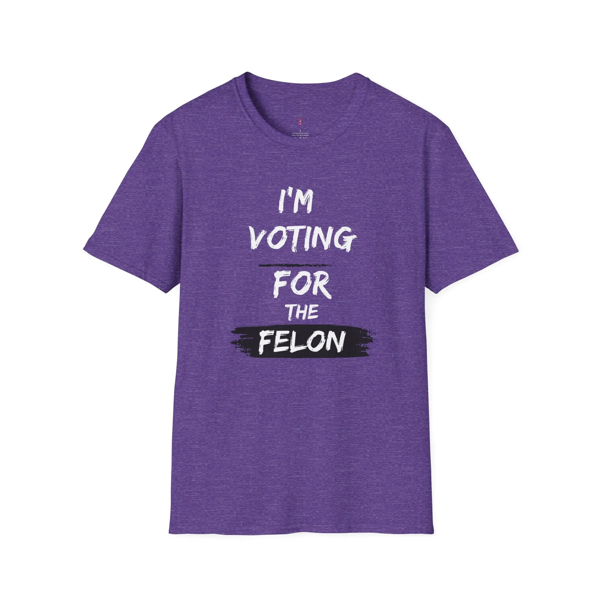 Voting for the Felon Tee, Unisex Softstyle T-Shirt