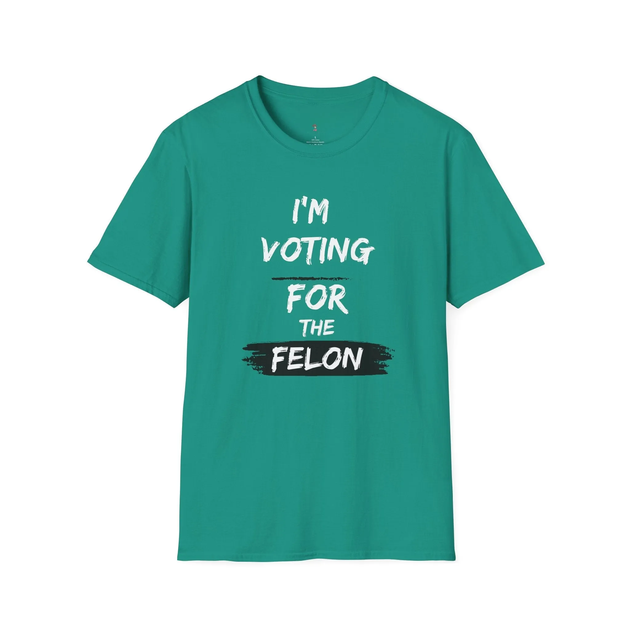 Voting for the Felon Tee, Unisex Softstyle T-Shirt