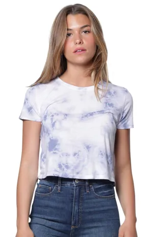 Weekend Cloud Tie Dye Boxy Crop
