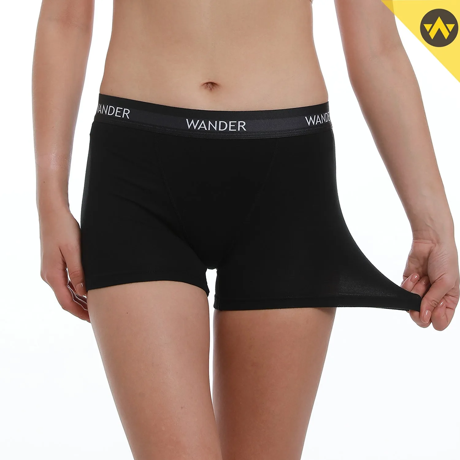 WOMEN BOXER BRIEFS 3" INSEAM 2 PACK