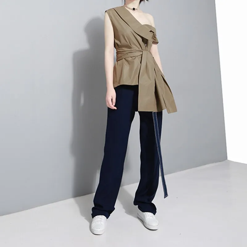 Women Patchwork Bowknot Blouse Shirts