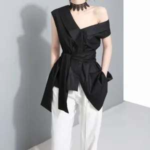 Women Patchwork Bowknot Blouse Shirts