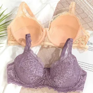Women Sexy Lace Bra Underwire Cotton Bras