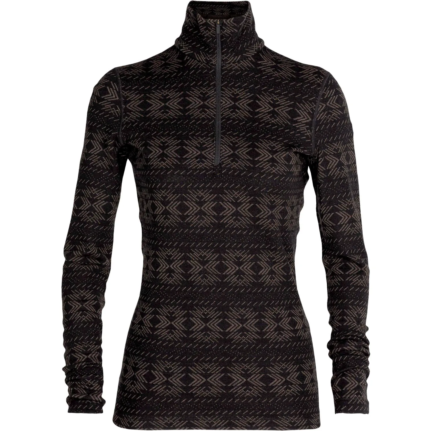 Womens 250 Vertex Crystalline Long Sleeve Halfzip Skivvy