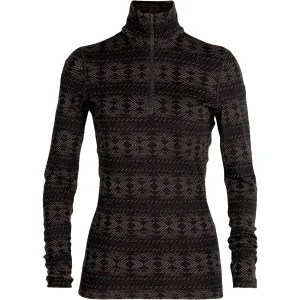 Womens 250 Vertex Crystalline Long Sleeve Halfzip Skivvy
