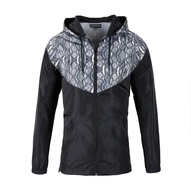 Women's  Casual    Hooded  Lined  Block  Windbreaker