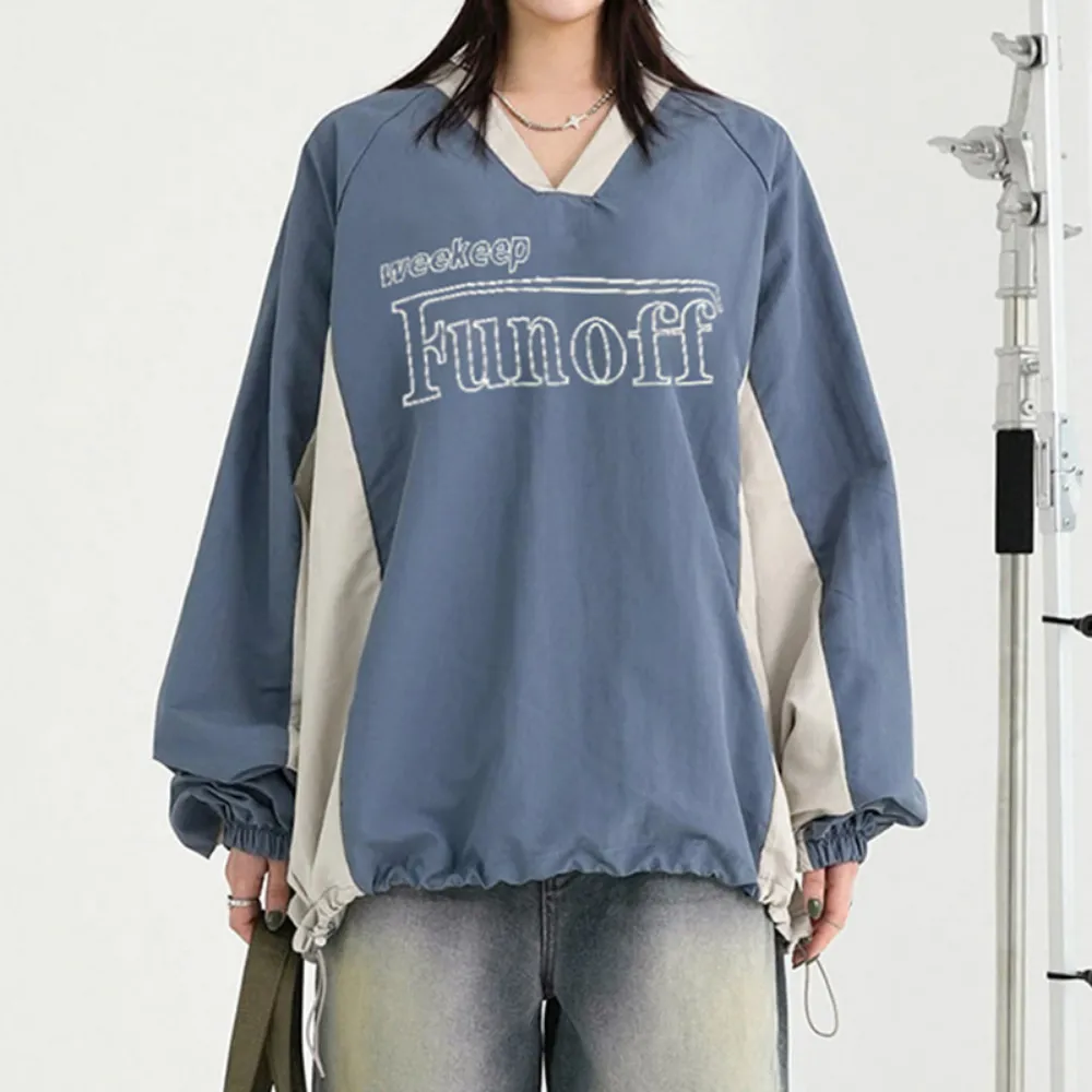 Women's Casual Loose Drawstring Sweatshirt