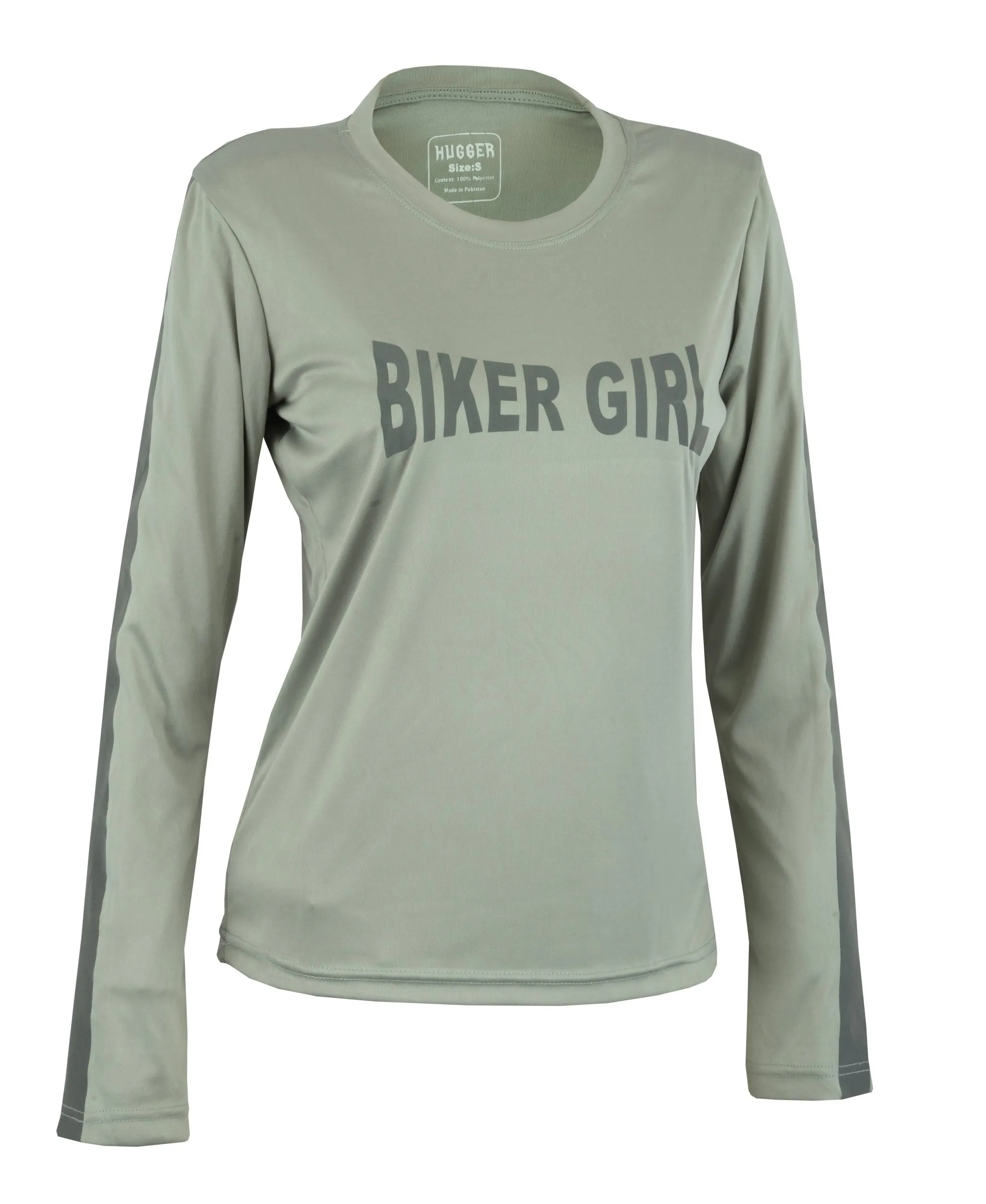 Women's High Visibility Dri Fit Polyester Shirt for Motorcycle Riding, Walking/Running, and Cycling