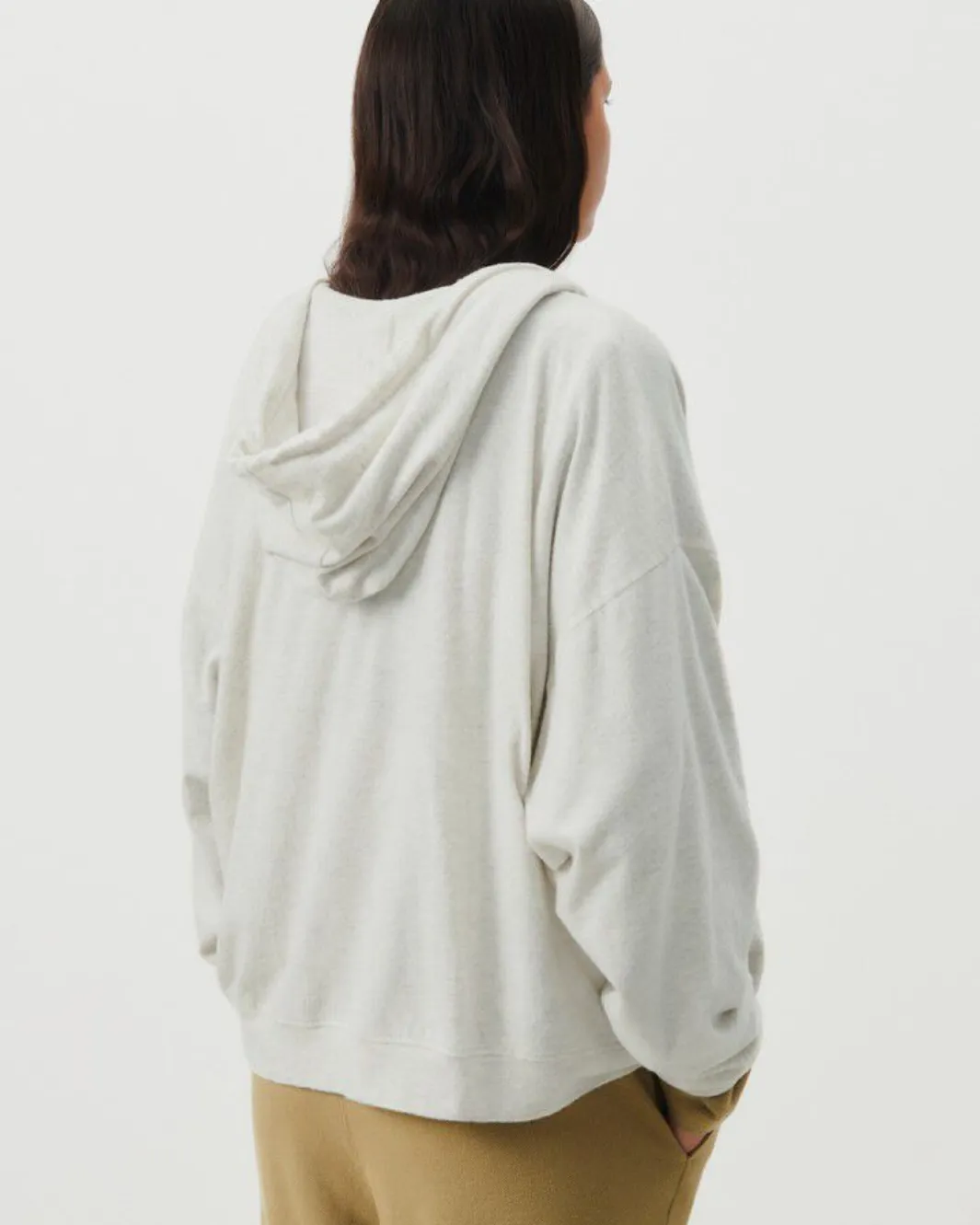 WOMEN'S HOODIE YPAWOOD IN HEATHER GREY