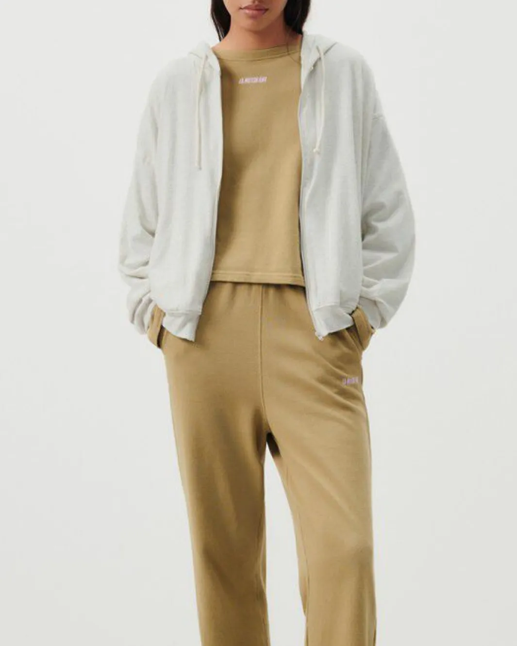 WOMEN'S HOODIE YPAWOOD IN HEATHER GREY
