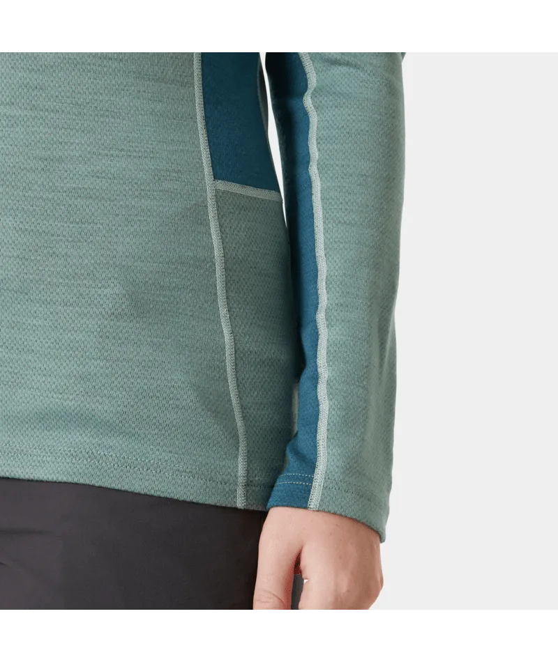 WOMEN'S LIFA MERINO MIDWEIGHT CREW BASELAYER - CACTUS