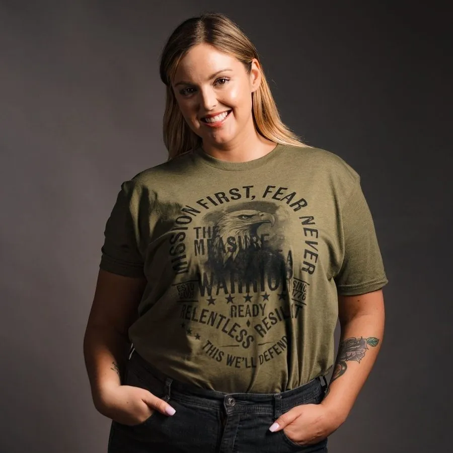 Women's Mission First Boyfriend Fit T-Shirt - Military Green