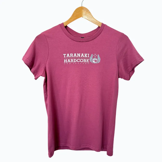 Womens Mountain To Sea T-Shirt - Berry