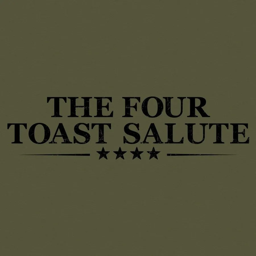 Women's The Four Toast Salute Boyfriend Fit T-Shirt - Military Green