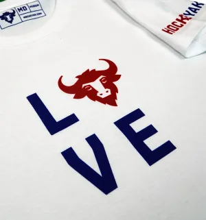 WOMEN'S YAK LOVE TEE (WHITE)